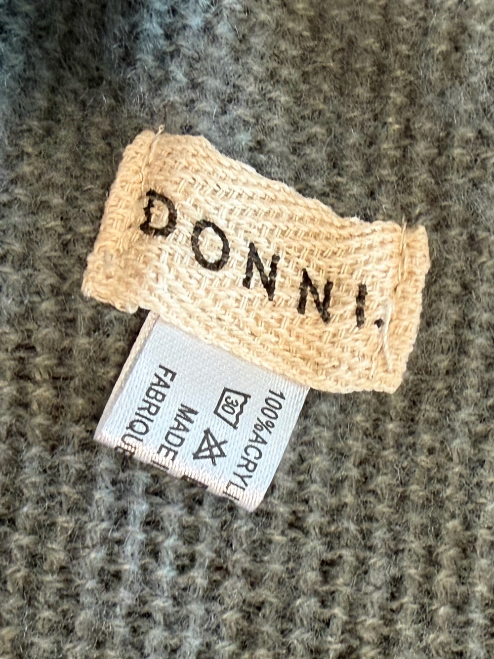 DONNI Tri-Color Colorblock Fringe Scarf - Picture 2 of 6
